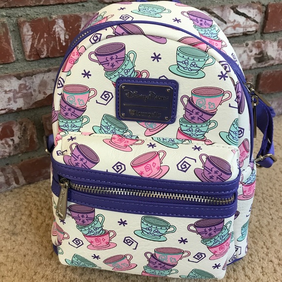 Loungefly Handbags - Disney Parks Loungefly tea cups Mini back pack